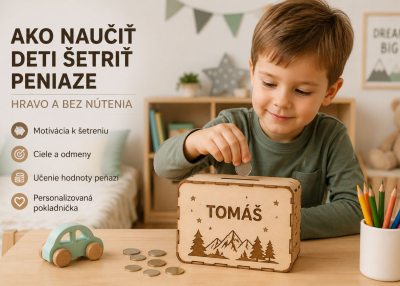 Ako naučiť deti šetriť peniaze - hravo a bez nútenia