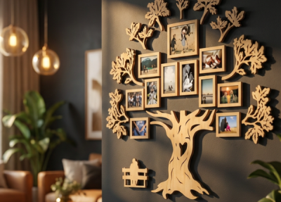 Fotorámiky na stenu: Ako ich použiť v interiéri a obývačke