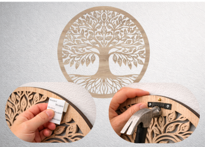 Ako pripevniť drevenú dekoráciu na stenu