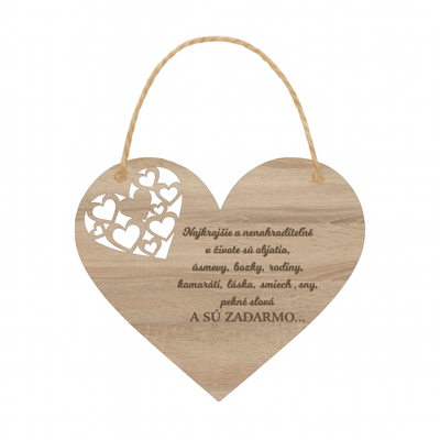 Drevené srdce – Najcennejšie veci sú zadarmo