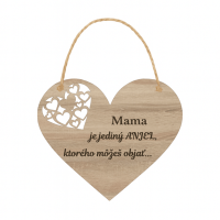 Drevené srdce – Mama je jediný anjel, ktorého môžeš objať