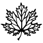 Javorový list – Drevený obraz s filigránovým vzorom