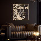 Drevený obraz na stenu – Tvár emócie