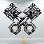 Drevený obraz na stenu – Piesty