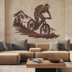 Drevený obraz – Zjazd z hôr