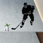 Drevený obraz – Hokejista v akcii