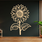 Drevený obraz – Slnečnica