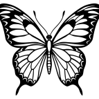 Drevený obraz – Elegantný motýľ