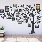 Drevený fotorámik na stenu – Rodinný strom