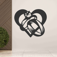 Svadobný obraz na stenu s obrúčkami