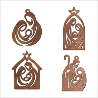 Drevená vianočná ozdoba – Betlehem