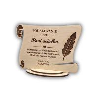 Personalizované poďakovanie na mieru - Pamätná listina
