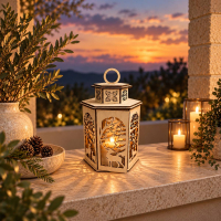 Drevený lampáš – Jeleň