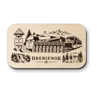 Drevená magnetka Hrebienok - Vysoké Tatry