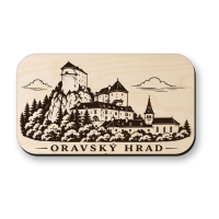Drevená magnetka Oravský hrad - historická dominanta Oravy