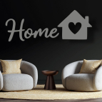 Drevený nápis na stenu – Home