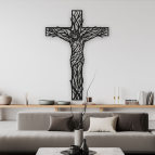 Drevený obraz na stenu - Ježiš na kríži