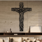 Drevený obraz na stenu - Ježiš na kríži