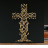 Drevený obraz na stenu - Kríž Strom života