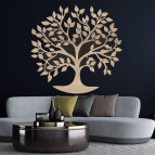 Drevený strom života na stenu – Rodinný rozkvet