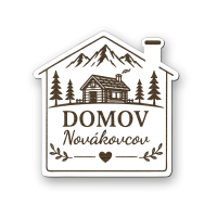 Personalizovaná drevená tabuľka domček XL - Domov Novákovcov