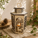 Drevený lampáš – Jeleň