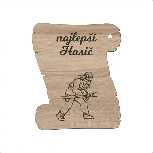 Pergamenová tabuľka – Najlepší hasič