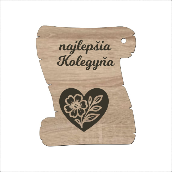 Pergamenová tabuľka – Najlepšia kolegyňa