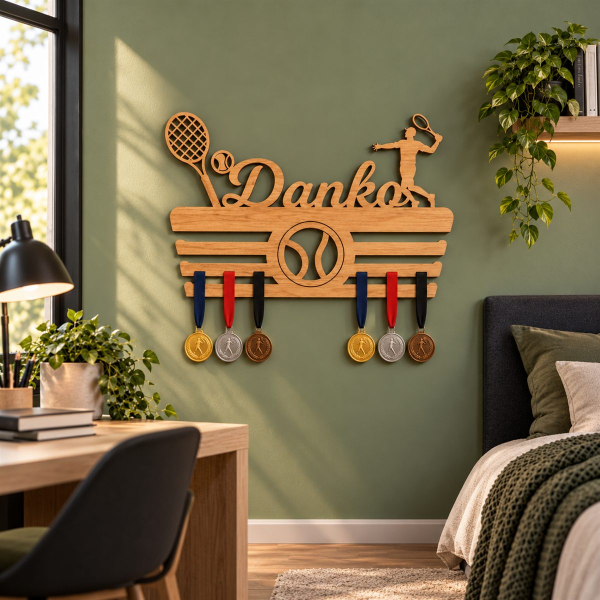 Vešiak na medaily - Tenis