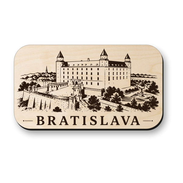 Drevená magnetka Bratislava - Bratislavský hrad
