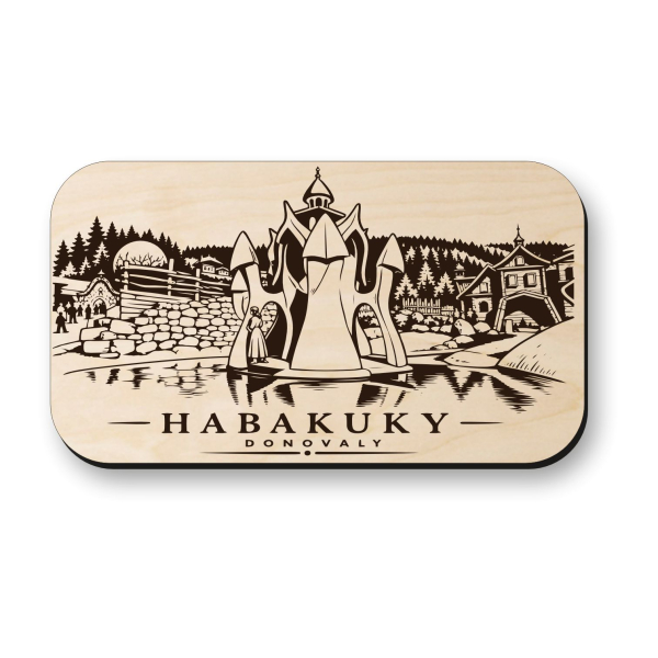 Drevená magnetka Habakuky Donovaly