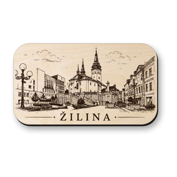 Drevená magnetka Žilina - Historické centrum