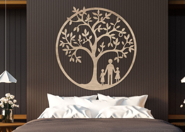 Drevený strom života – Rodinný kruh